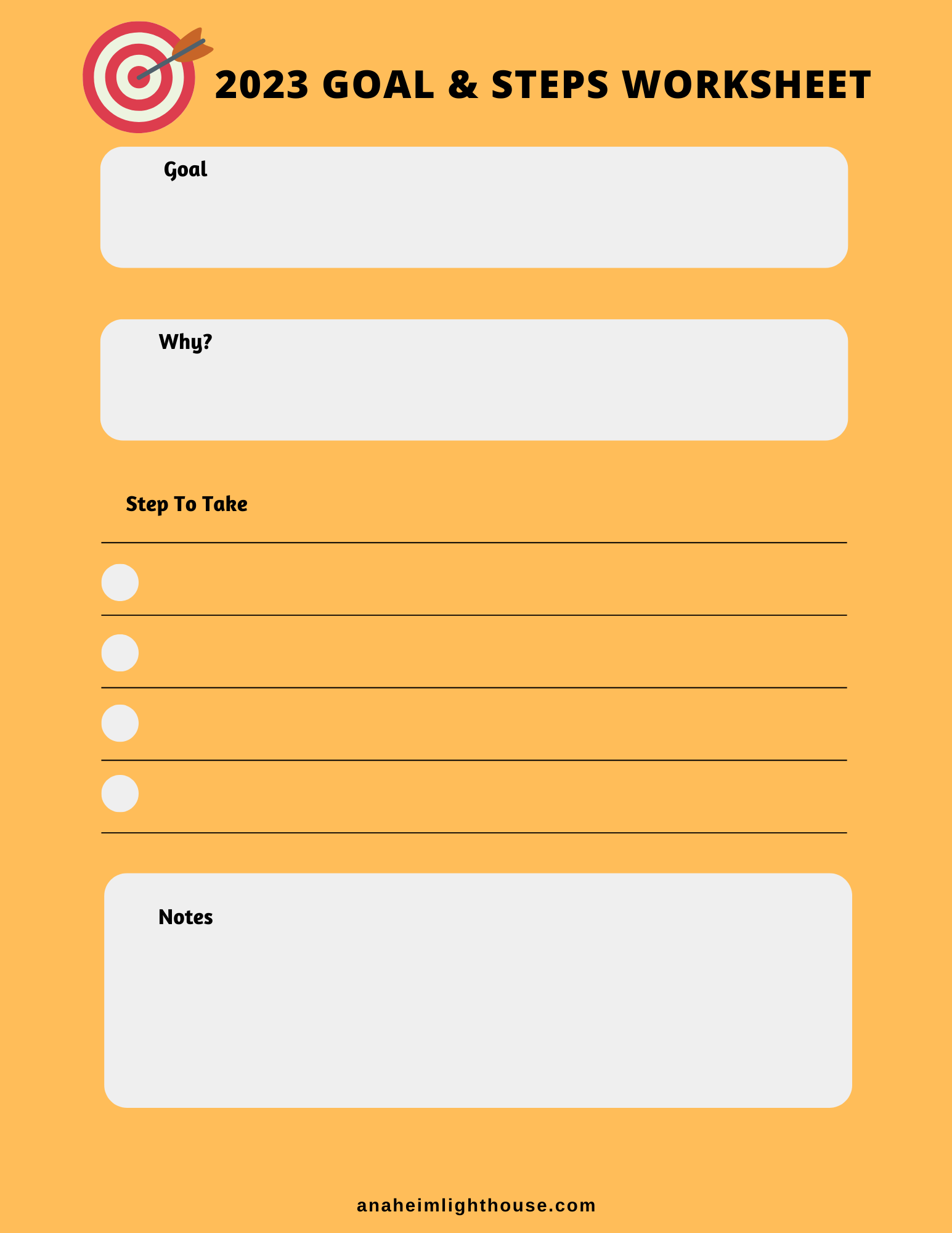 2023 Goals and Steps